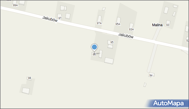Jakubów, Jakubów, 96, mapa Jakubów