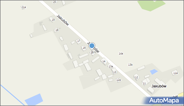 Jakubów, Jakubów, 15, mapa Jakubów