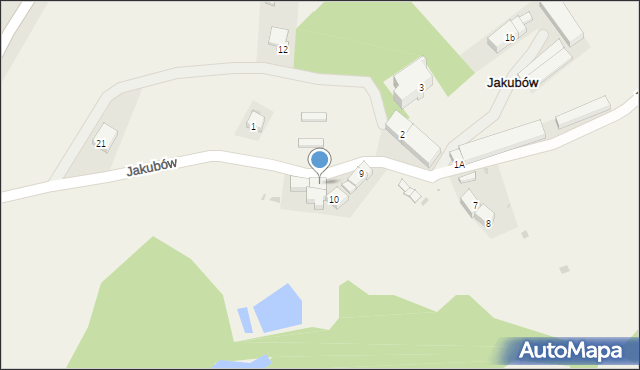 Jakubów, Jakubów, 11, mapa Jakubów