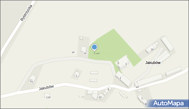 Jakubów, Jakubów, 12a, mapa Jakubów