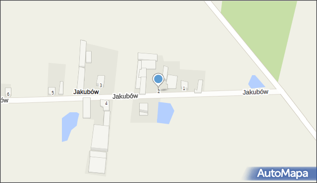 Jakubów, Jakubów, 2, mapa Jakubów