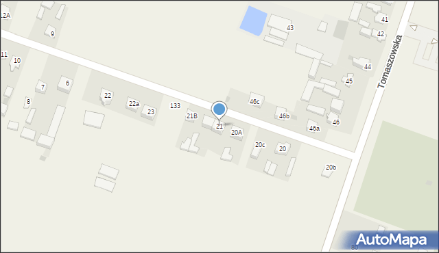 Jakubów, Jakubów, 21, mapa Jakubów