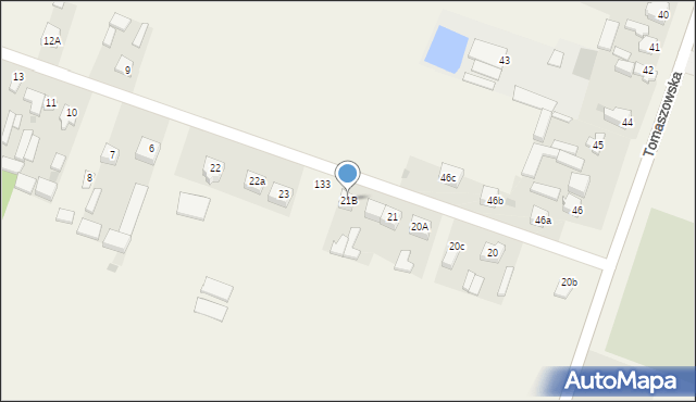 Jakubów, Jakubów, 21B, mapa Jakubów