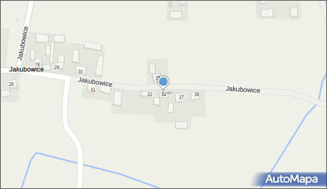 Jakubowice, Jakubowice, 34, mapa Jakubowice