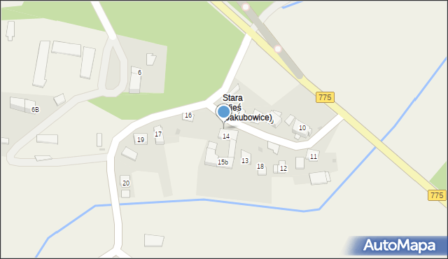 Jakubowice, Jakubowice, 15, mapa Jakubowice