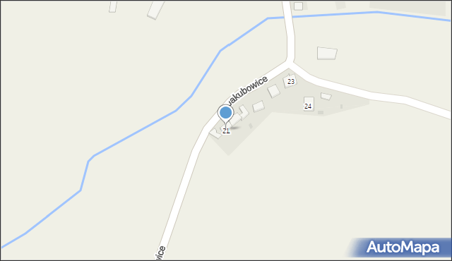 Jakubowice, Jakubowice, 21, mapa Jakubowice