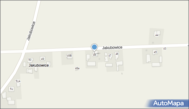 Jakubowice, Jakubowice, 48, mapa Jakubowice