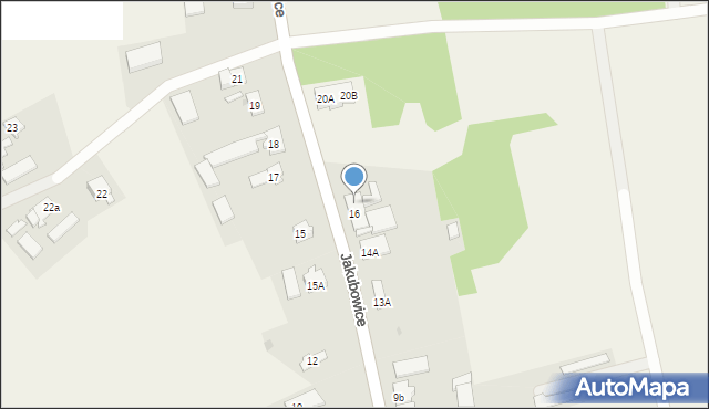 Jakubowice, Jakubowice, 16b, mapa Jakubowice