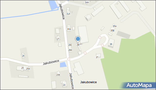 Jakubowice, Jakubowice, 29, mapa Jakubowice