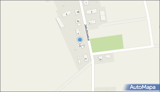 Jakubowice, Jakubowice, 2b, mapa Jakubowice