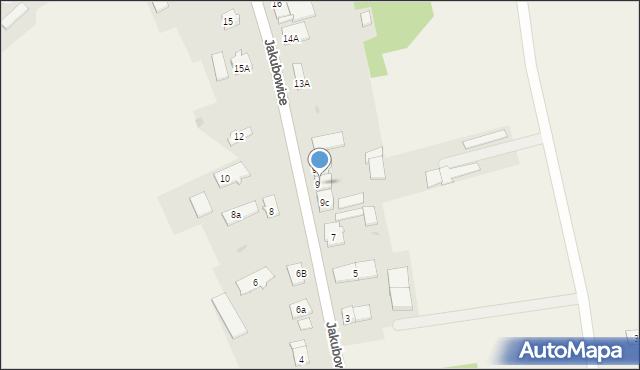 Jakubowice, Jakubowice, 9a, mapa Jakubowice