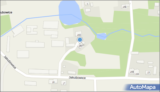 Jakubowice, Jakubowice, 16C, mapa Jakubowice