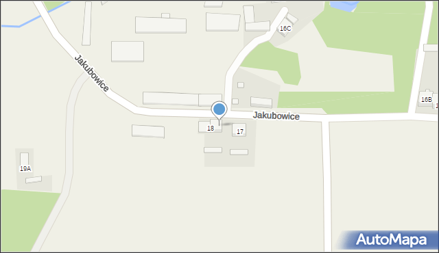 Jakubowice, Jakubowice, 18A, mapa Jakubowice