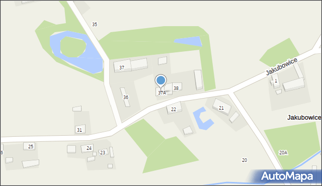Jakubowice, Jakubowice, 37A, mapa Jakubowice