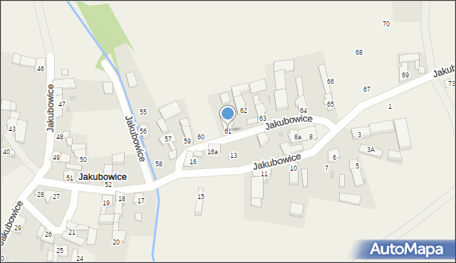 Jakubowice, Jakubowice, 61, mapa Jakubowice