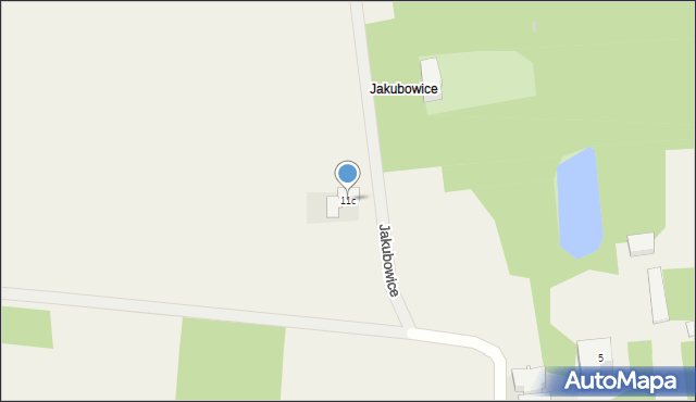 Jakubowice, Jakubowice, 11c, mapa Jakubowice
