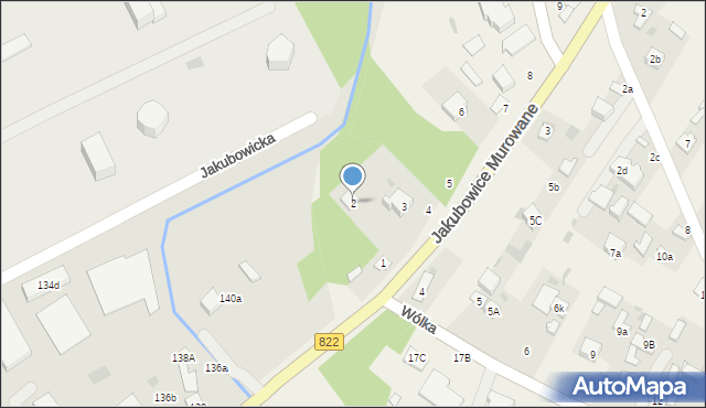 Jakubowice Murowane, Jakubowice Murowane, 2, mapa Jakubowice Murowane