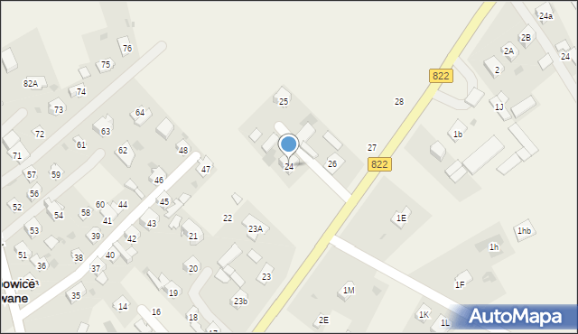 Jakubowice Murowane, Jakubowice Murowane, 24, mapa Jakubowice Murowane