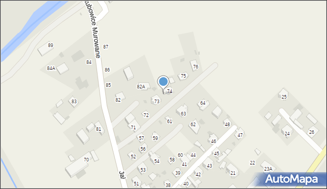 Jakubowice Murowane, Jakubowice Murowane, 78, mapa Jakubowice Murowane