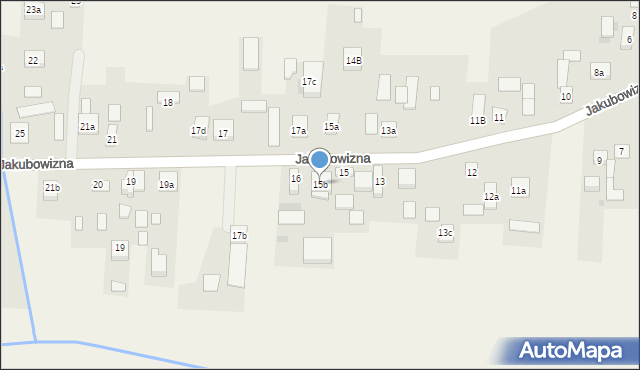 Jakubowizna, Jakubowizna, 15b, mapa Jakubowizna