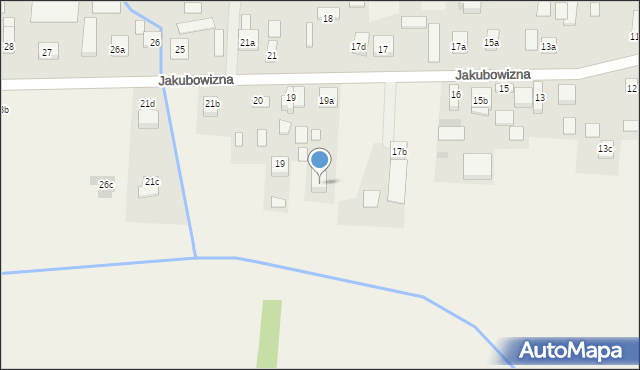 Jakubowizna, Jakubowizna, 19b, mapa Jakubowizna