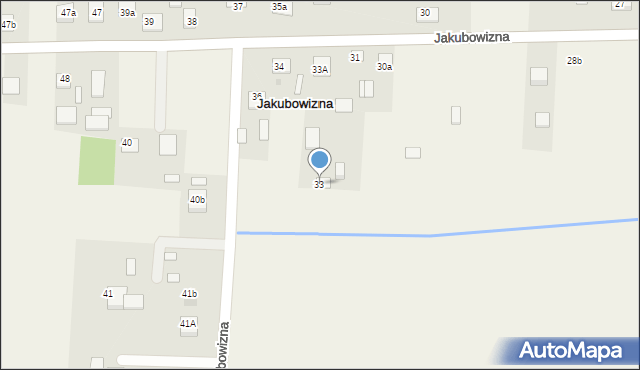 Jakubowizna, Jakubowizna, 33, mapa Jakubowizna