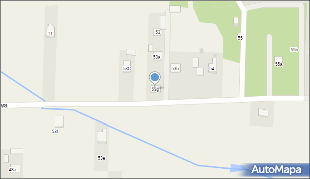 Jakubowizna, Jakubowizna, 53g, mapa Jakubowizna