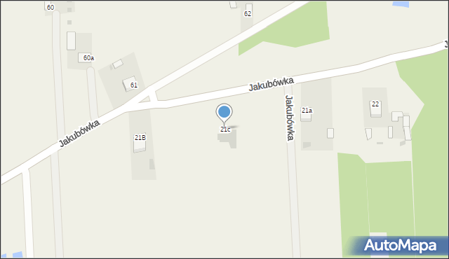 Jakubówka, Jakubówka, 21c, mapa Jakubówka
