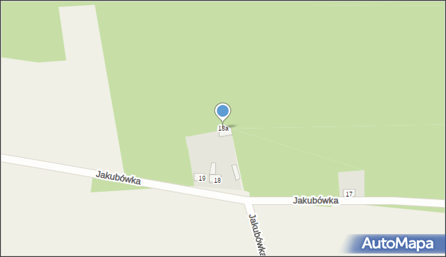 Jakubówka, Jakubówka, 18a, mapa Jakubówka