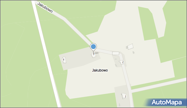 Jakubowo, Jakubowo, 3, mapa Jakubowo