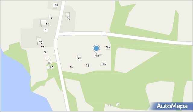 Jakubowo, Jakubowo, 78b, mapa Jakubowo