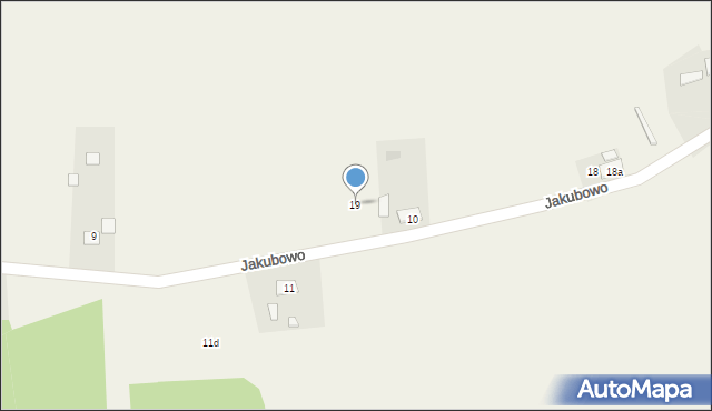 Jakubowo, Jakubowo, 19, mapa Jakubowo
