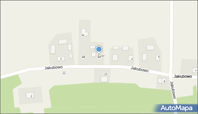 Jakubowo, Jakubowo, 4A, mapa Jakubowo