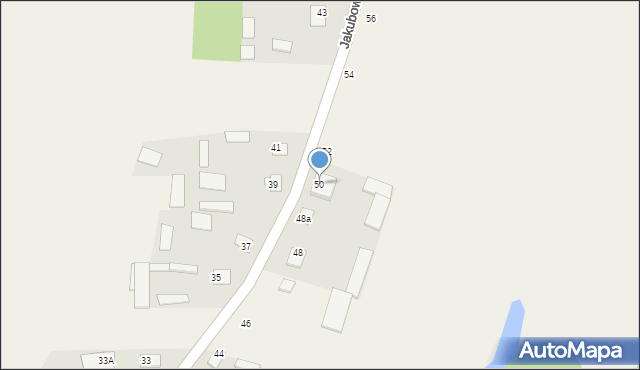 Jakubowskie, Jakubowskie, 50, mapa Jakubowskie