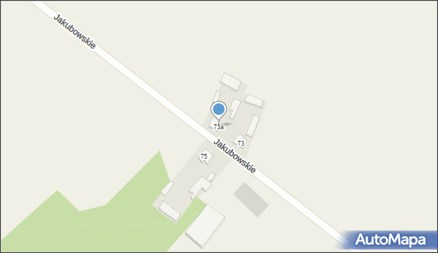 Jakubowskie, Jakubowskie, 73a, mapa Jakubowskie