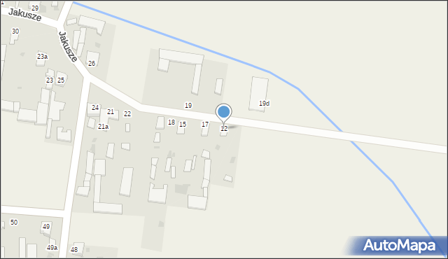 Jakusze, Jakusze, 12, mapa Jakusze