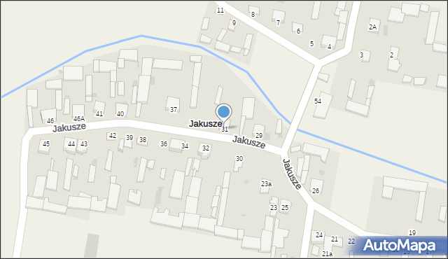 Jakusze, Jakusze, 31, mapa Jakusze