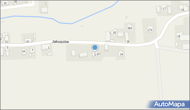 Jakuszów, Jakuszów, 1, mapa Jakuszów