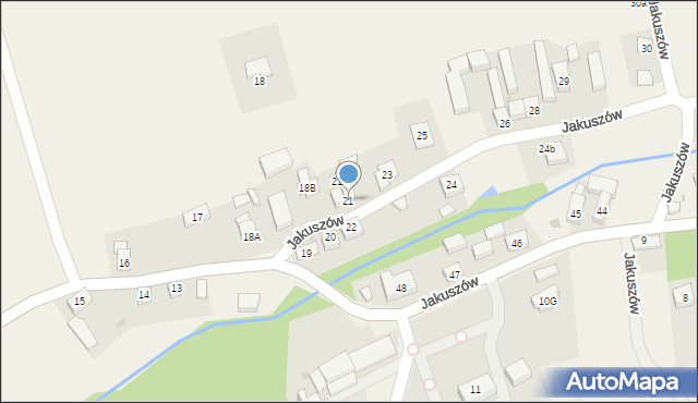 Jakuszów, Jakuszów, 21, mapa Jakuszów