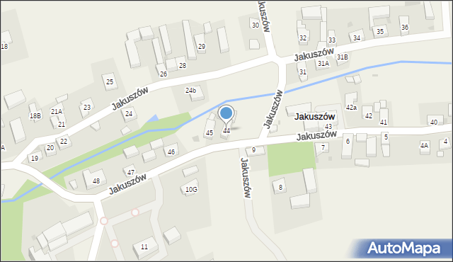 Jakuszów, Jakuszów, 44, mapa Jakuszów