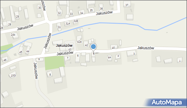 Jakuszów, Jakuszów, 5, mapa Jakuszów