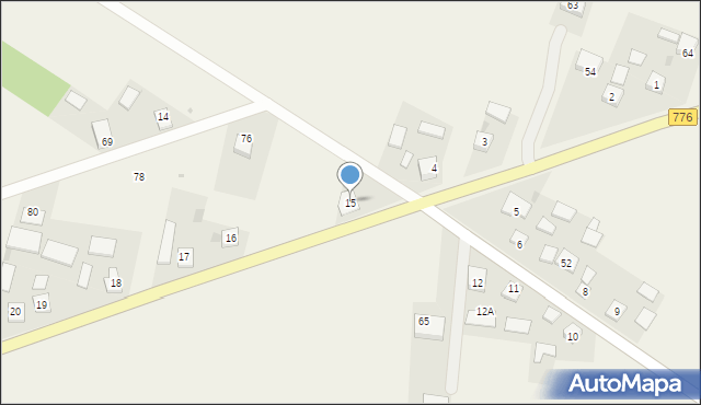 Jakuszowice, Jakuszowice, 15, mapa Jakuszowice