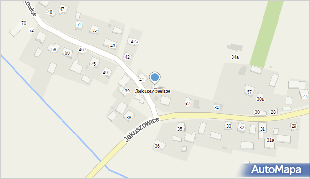 Jakuszowice, Jakuszowice, 40, mapa Jakuszowice