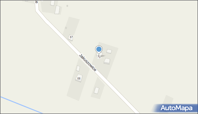 Jakuszowice, Jakuszowice, 71, mapa Jakuszowice