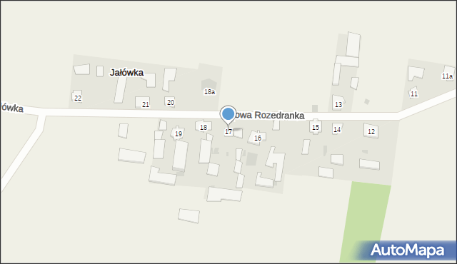 Jałówka, Jałówka, 17, mapa Jałówka