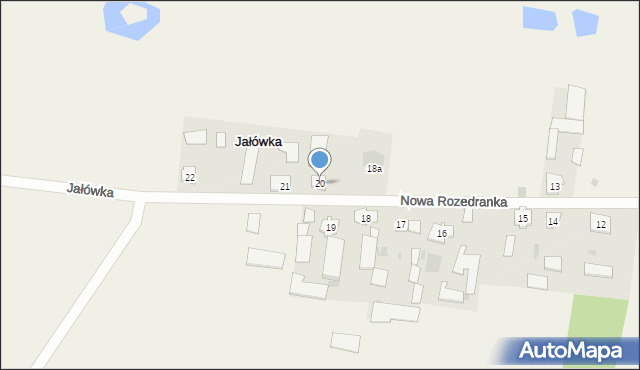 Jałówka, Jałówka, 20, mapa Jałówka