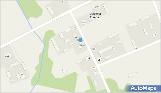 Jałówka, Jałówka, 17, mapa Jałówka
