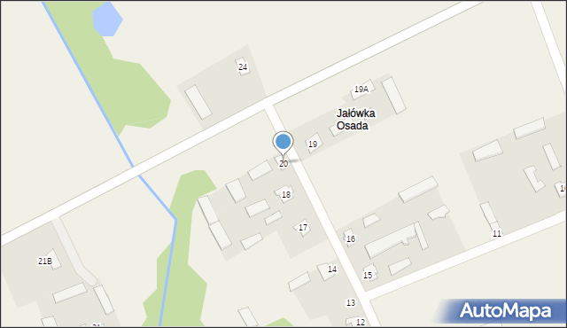 Jałówka, Jałówka, 20, mapa Jałówka