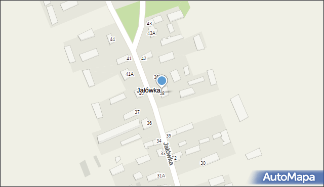 Jałówka, Jałówka, 38, mapa Jałówka
