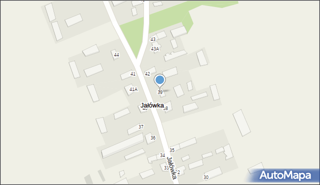 Jałówka, Jałówka, 39, mapa Jałówka